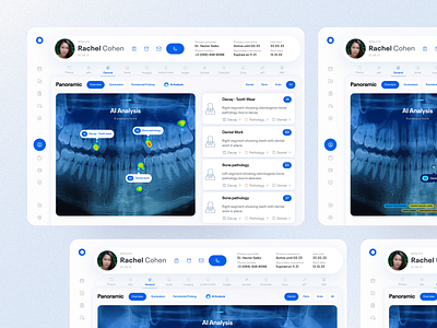 AI Medical Health System – Dental X ai app clinic dental dentist diagnostic doctor ehealth health healthcare hospital medical medtech oral health overview patient software teeth uxui web app