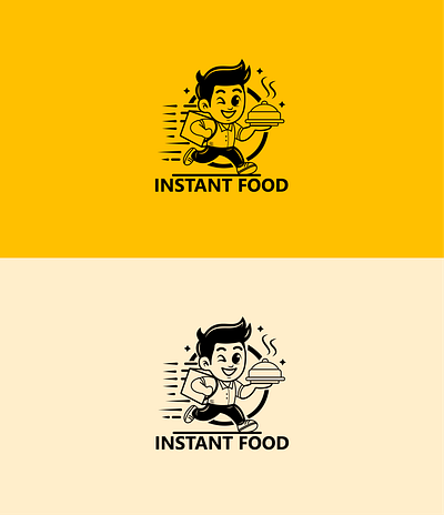 Logo Design - Instant Food branding illustration logo