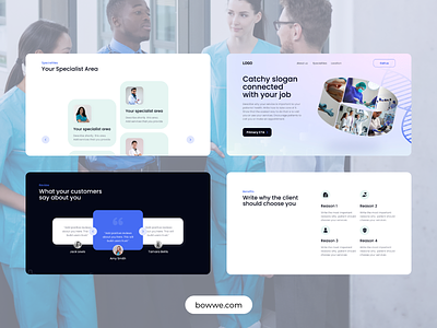 💉FREE TEMPLATE 💉 Medical Landing Page 🧑‍⚕️ branding business design doctor free template landing page landing page design medical medical website medicine minimalistic specialist surgeon template ui web web design web designer web development website