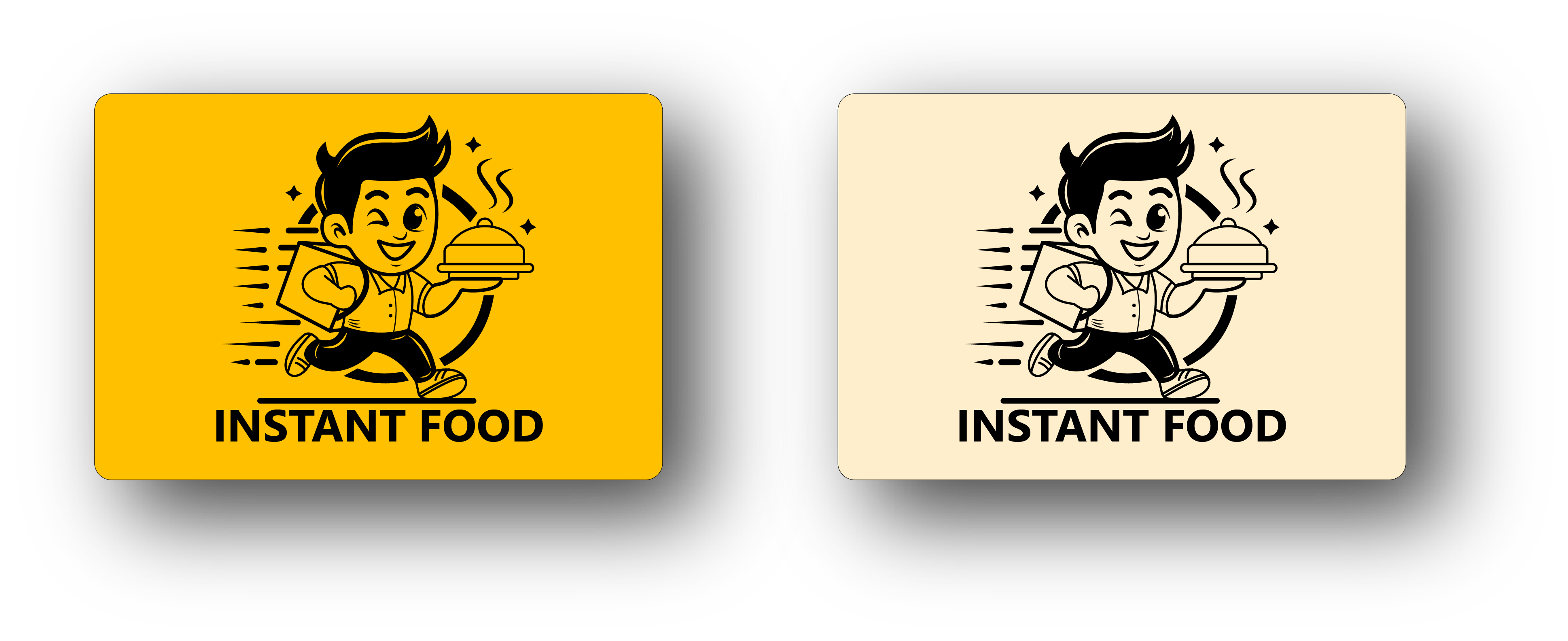 Business Card - Instant Food branding graphic design illustration logo design uiux