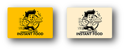 Business Card - Instant Food branding graphic design illustration logo design uiux