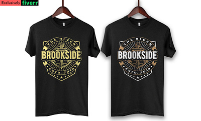 Brookside t-shirt design best design branding clothing design design fiverr graphic design illustration logo retro design t shirt design trendy t shirt design tshirt