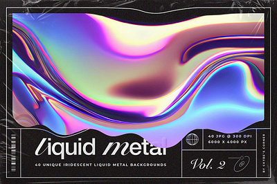 Liquid Metal Iridescent Trend abstract background foil glossy gradient hologram iridescent liquid metal iridescent trend mesh neon oil pattern petrol rainbow refraction water wavy