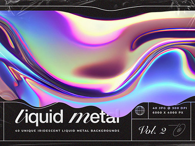 Liquid Metal Iridescent Trend abstract background foil glossy gradient hologram iridescent liquid metal iridescent trend mesh neon oil pattern petrol rainbow refraction water wavy