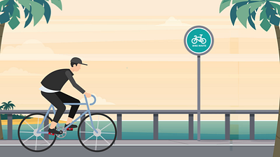 Cycling Animation animation branding graphic design motion graphics