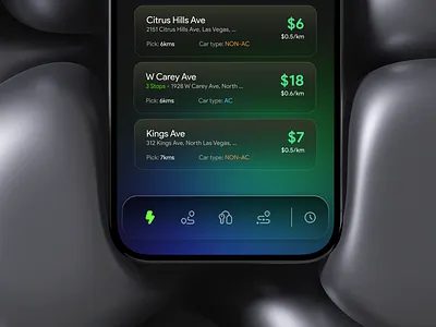 Ride-hailing Job Boards 100 days aesthetic app black theme board challenge daily ui dark theme design driver hailing job loadboard product ride ride hailing app taxi app ui ux visual design