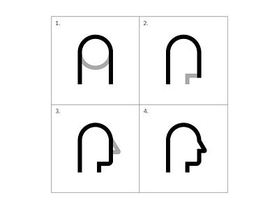 How to build a “side face” icon build custom icons design face how to icon icon design icons person side face tutorial