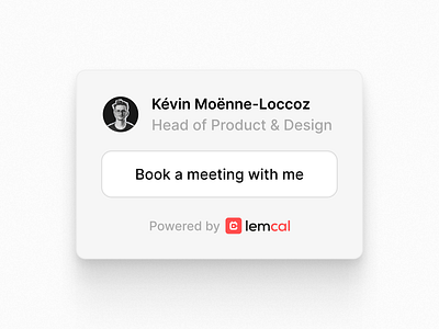 Powered by lemcal widget agenda booking calendly growth growth loop lemcal lempire meeting meetings powered by product design product led growth saas sales schedule