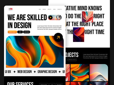 Designing Agency Website UI Design agency landing page agency website figma figma designer landing page design ui design ui ux ux design web app web design website design