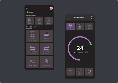 Home Monitoring App dailyuichallenge design figma ui uiux