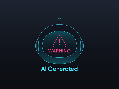 AI Generated ai artificial attention bot caution chat chatbot content creat data digital exclamation generated generative illustration intelligence media vector warn warning