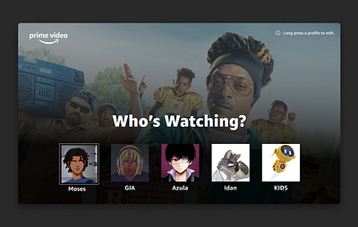 Amazon Prime Video Redesign (WIP) amazon dark design prime tv design ui ui design video