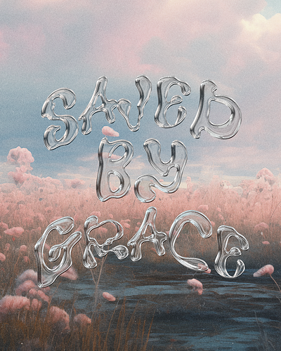 Saved by Grace | Christian Poster christian