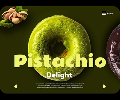 BeDonuts donuts figma graphic design ui website yummy