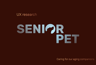 UX research animal logo caring pet dog logo logo logo on dark pet logo ui