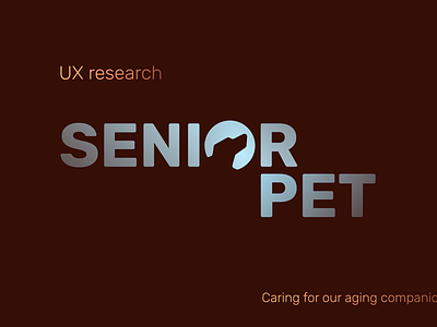 UX research animal logo caring pet dog logo logo logo on dark pet logo ui