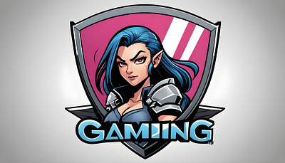 Girls gaming logo mascot logo gaming logo girls badge girls emotes girls gaming logo girls kick badge illustatration logo