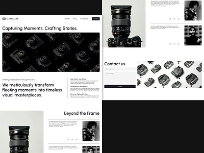 Photography Studio Website Concept concept design figma ui uxui webdesign webflow website design