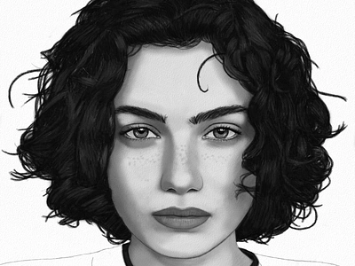 Model Portrait Drawing art arte boceto charcoal design dibujo digitalart drawing fanart illustration model ozgaleano paper pencil portrait retrato sketch