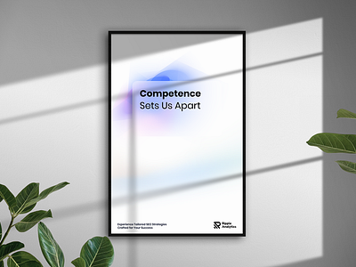 Competence Sets Us Apart! brand design minimalist poster design