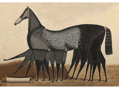 Bonnie II after Eddowes Turner collage legs equine equine illustration horse horse illustration horses
