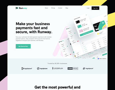 Fintech Website Design business payments digital banking figma finance fintech fintech website money payments uiux web design