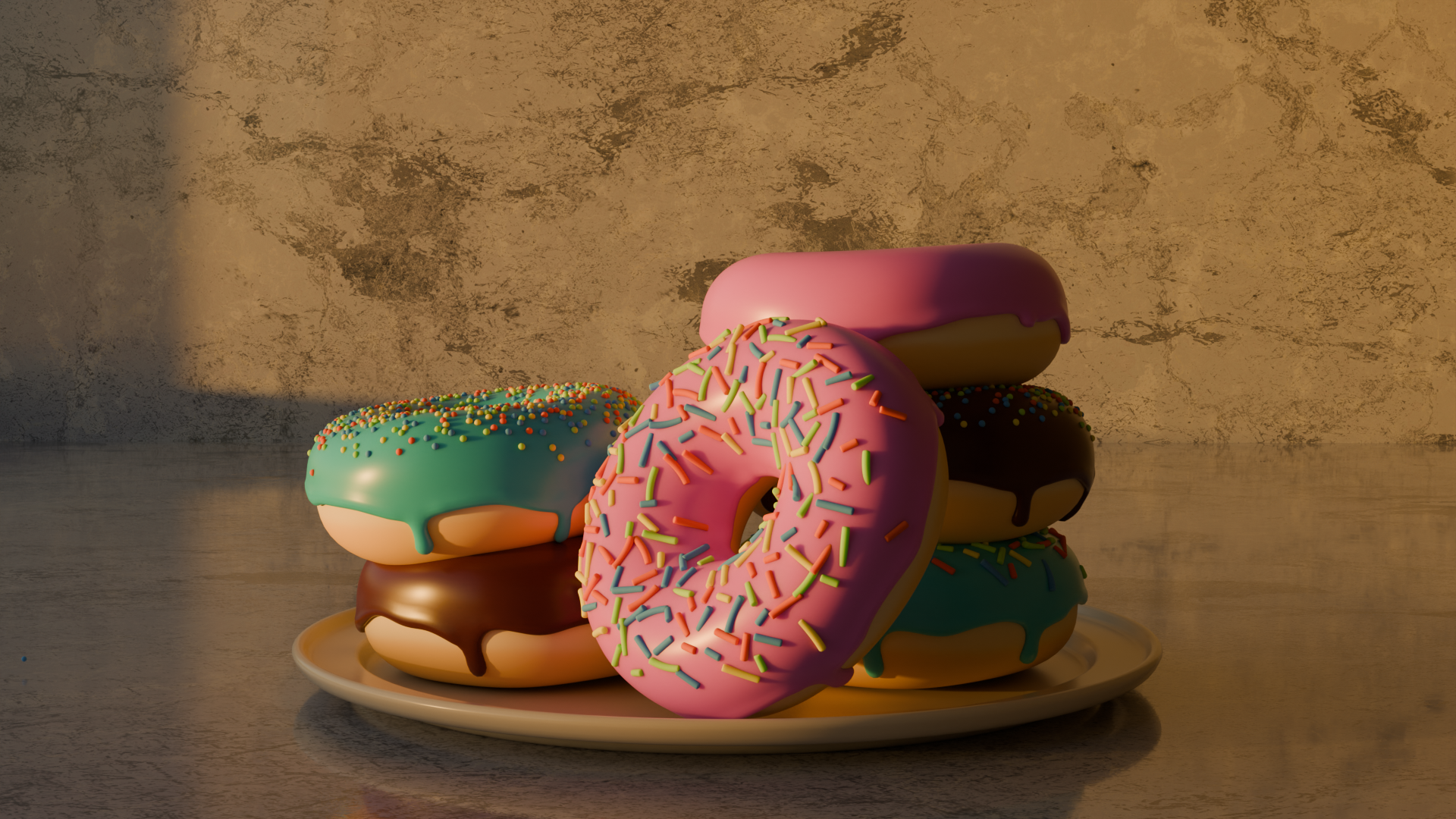 Donut Render 3d 3d design 3d model 3d modeling 3d modelling 3d render