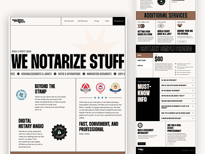 Inkredible Notary branding design craft designcraftbrand landing landingpage moderndesign notary onepagewebsite webdesign