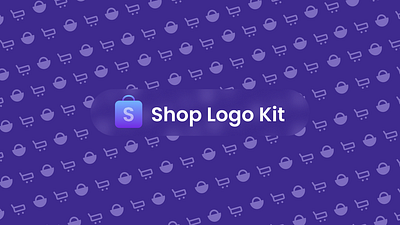 Shop Logo Kit by Hatrio branding design ecommerce graphic design logo logo pack online store retail shop shopify shopping vector