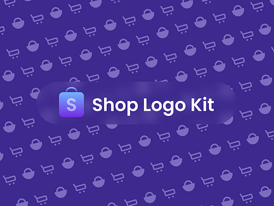 Shop Logo Kit by Hatrio branding design ecommerce graphic design logo logo pack online store retail shop shopify shopping vector