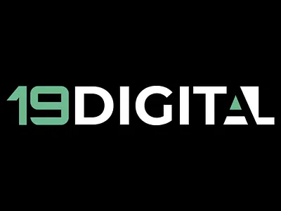 19 Digital wordmark logo branding design graphic design illustration illustrator logo typography ux vector