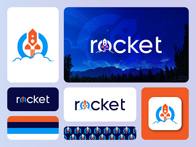 Rocket Logo Design brand brand identity branding graphic design logo logodesign logodesigner logoidea logotype rocket rocket logo
