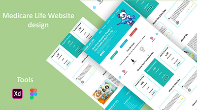 Modern Medicare Service Website Design animation branding design graphic design illustration logo mobile modern web design product design ui ui design uiux web design website ui