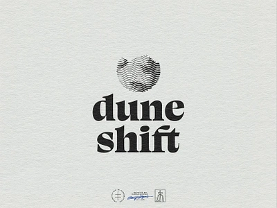 Dune Shift Primary Logo black and white brand design brand identity branding branding design clean identity design logo logo design logo designer minimal minimalist logo minimalistic modern retro type typography vintage visual identity