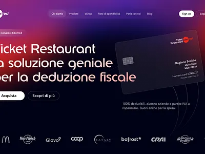 Edenred Redesign: A New Look for a Leading Company adobe design figma glass glassmorphism hero illustrator landing payment photoshop redesign ui ux