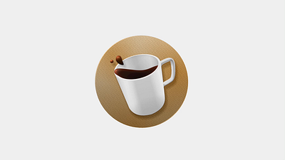Spatialty Coffee: visionOS App Icon animation app icon coffee icon visionos