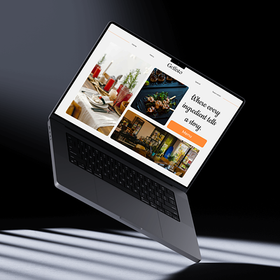 Gellisto Restaurant Web Design | Figma Design 3d branding graphic design minimalistic web design modern restaurant simple ui uiux web design
