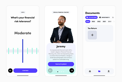 Financial coach design concept app concept design fintech mobile product design ui