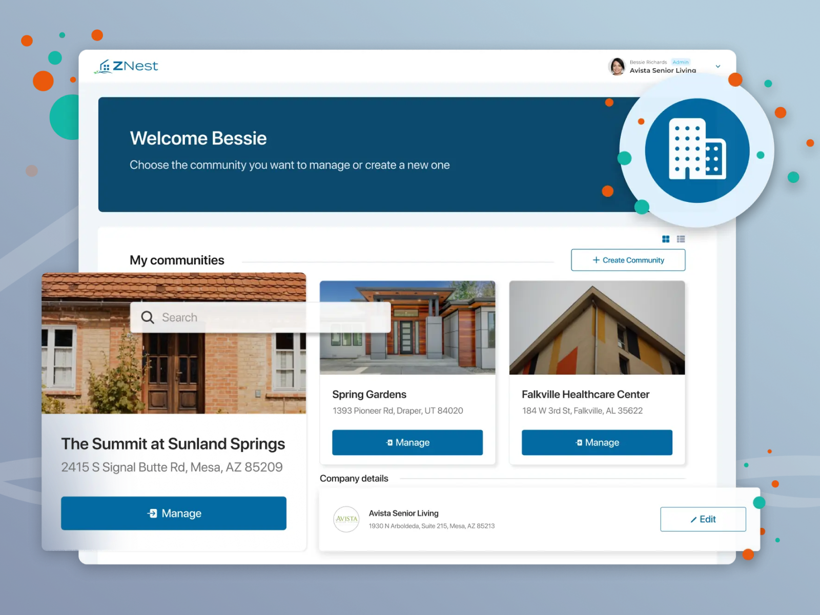 ZNest - Senior Care Center by Luciano Panesi on Dribbble