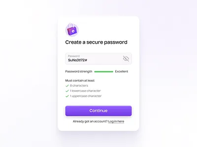 Password Modal design ui