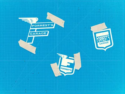 F logo auto brand branding car f logo logo logo design retro vintage wing