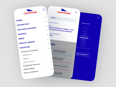 Czechtrade #3 design phone ui ux website