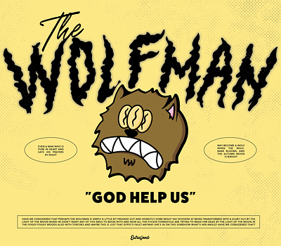 The Wolfman branding design graphic design horror illustration illustrator lettering logo poster poster design universal monsters vector wolfman