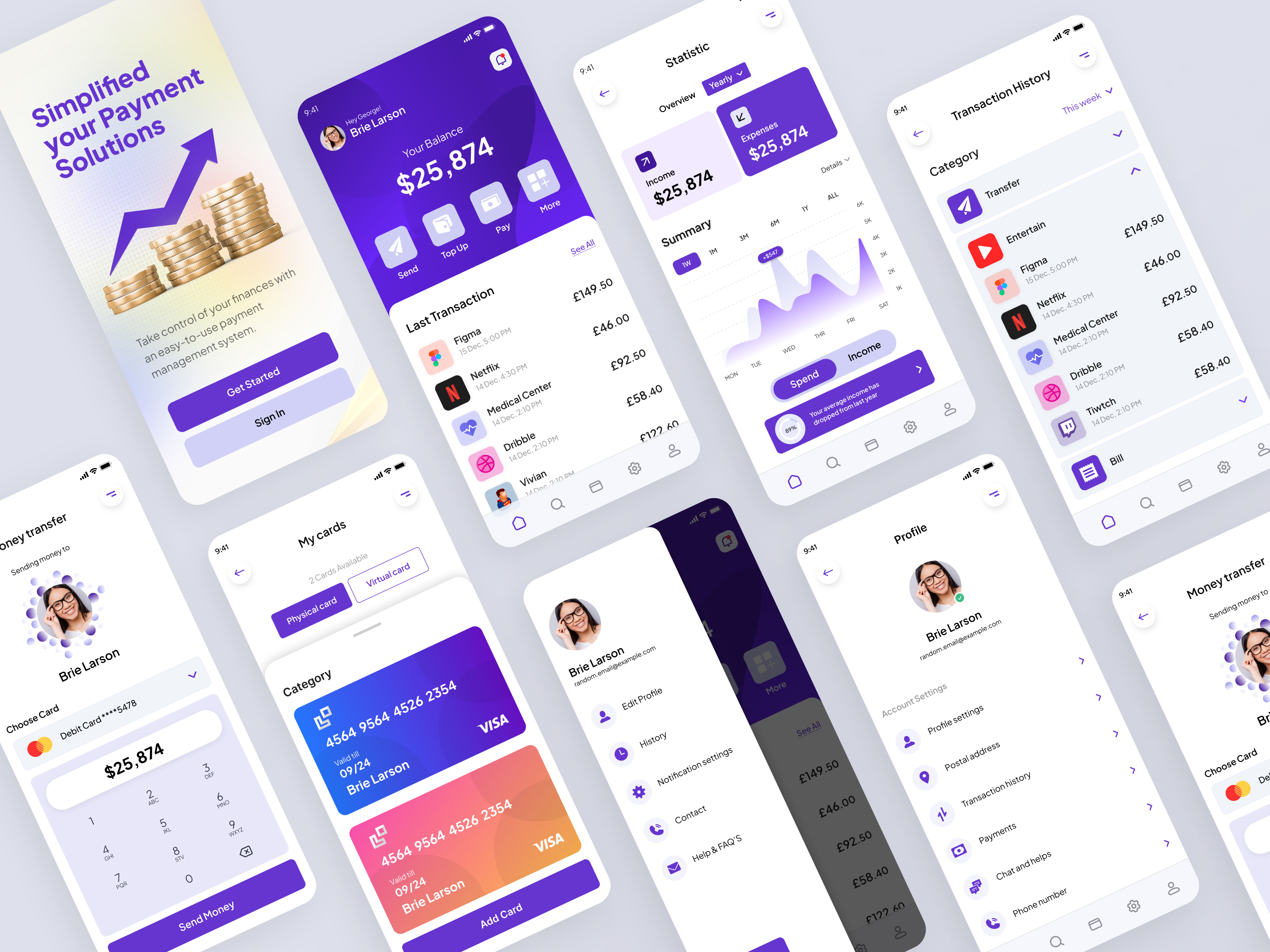 Payment Finance Mobile App app design bank app bank card bank ineraction banking bill pay credit card finance finance app financial app fintech app illustration app money transfer money transfer app online banking online payment app payment payment app transaction app wallet app