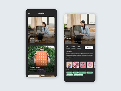 Daily UI #006 – User Profile app design daily ui graphic design ui user profile