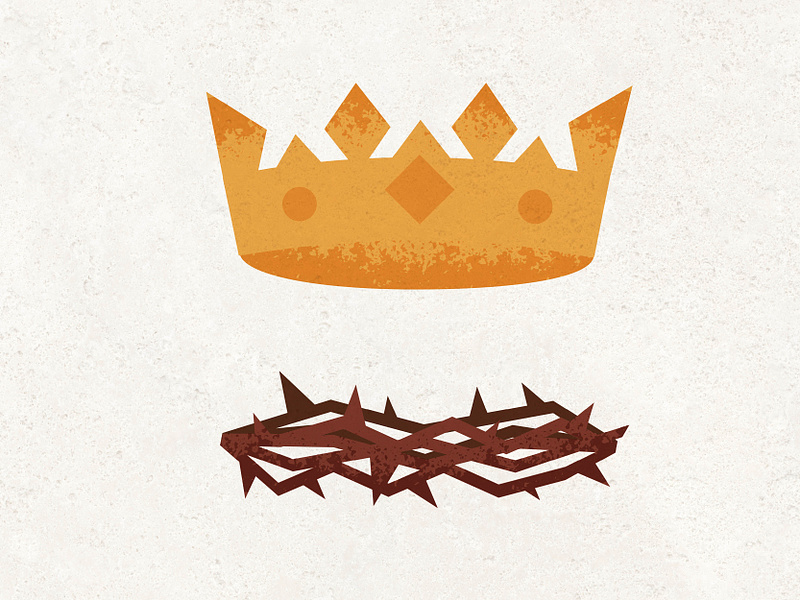 Crown Him With Many Crowns bible clouds crown donkey easter gardening jesus kidmin kidsmin lightning thunder