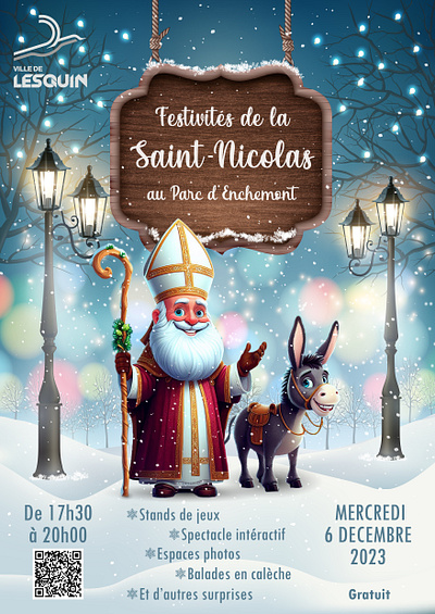 Affiche pour les festivités de la Saint-Nicolas illustration