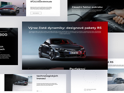 Audi RS e-tron GT #1 design desktop ui ux website