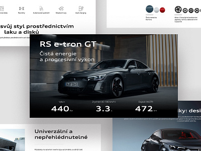 Audi RS e-tron GT #2 design desktop ui ux website