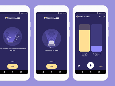 Chatable Apps android app branding design product design ui ui design ux ux design
